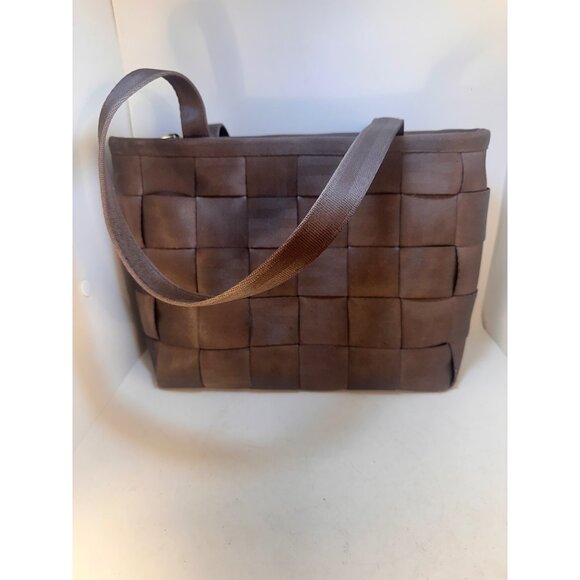 Harveys Original Seat Belt Strap Brown Woven Purse Tote Shoulder Bag - Picture 5 of 9